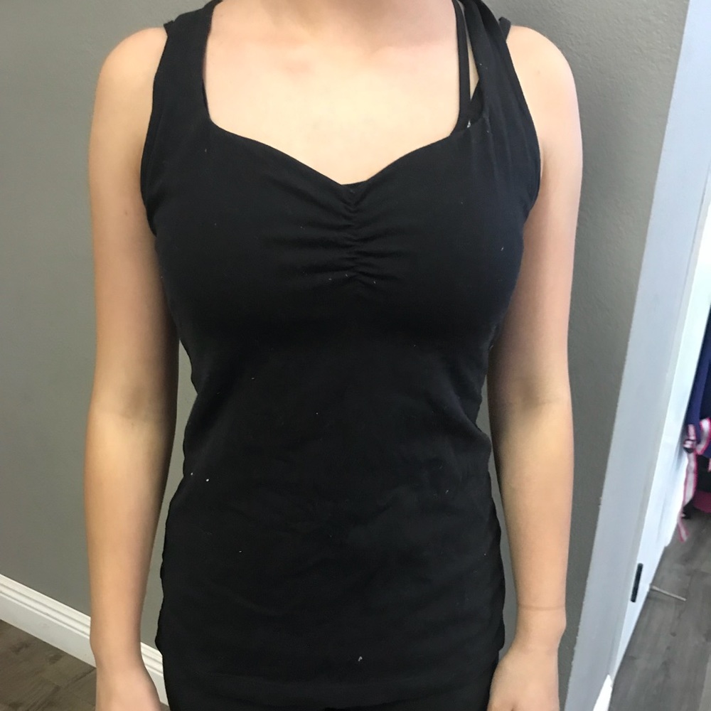 Workout top with bra